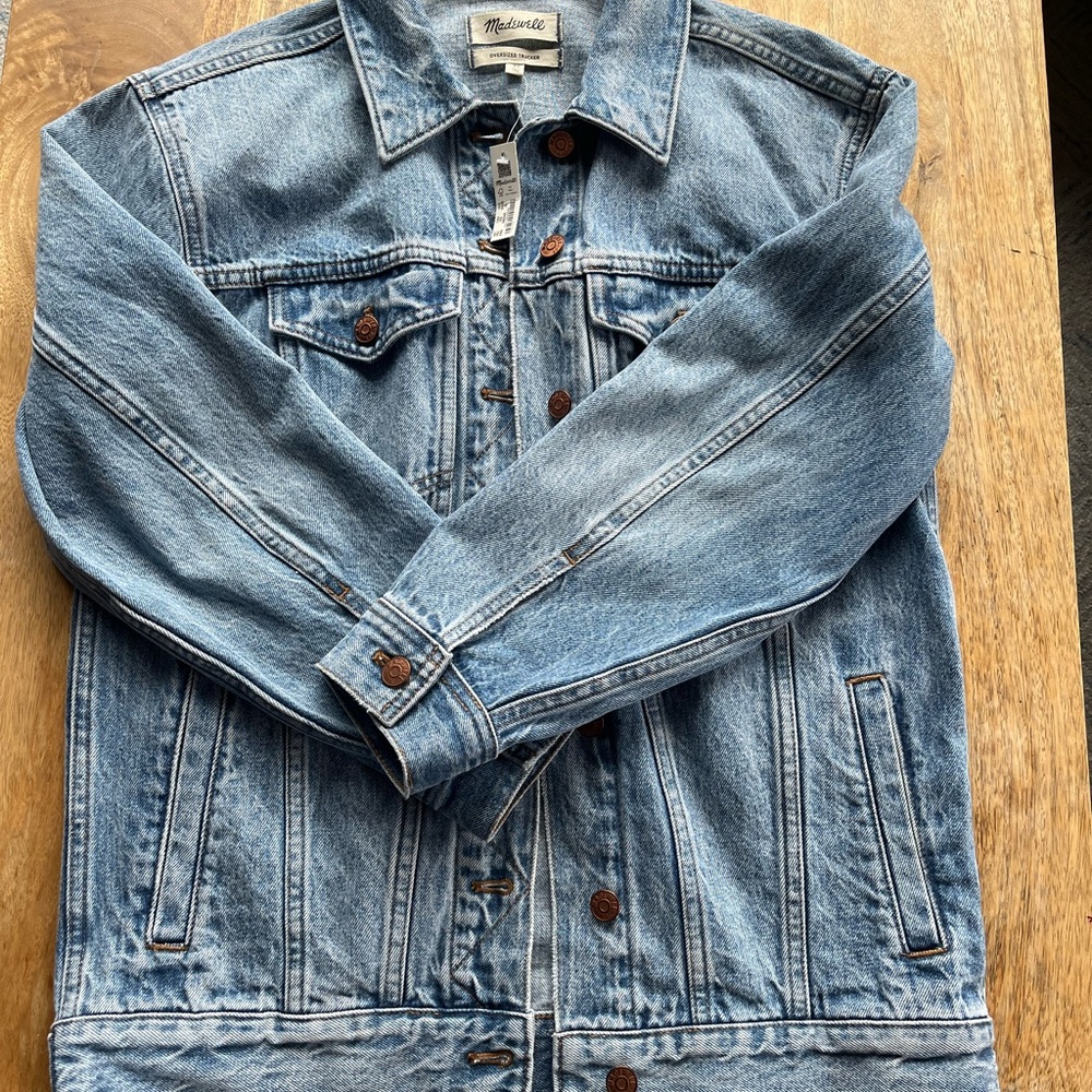 Madewell oversized Trucker denim Jacket XS NWT